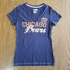 Chicago Bears Womens M Shirt Glitter NFL